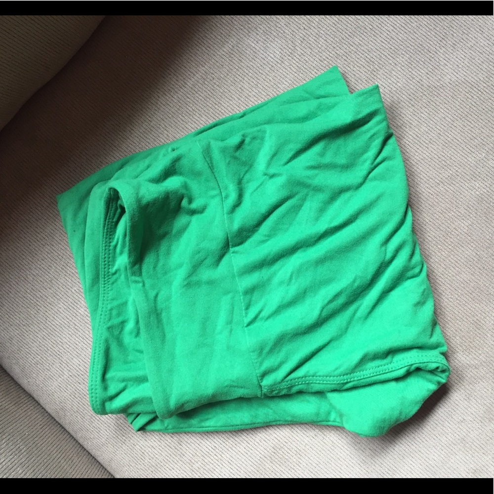 Bright green leggings